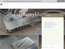 Tablet Screenshot of cranberryblue.com
